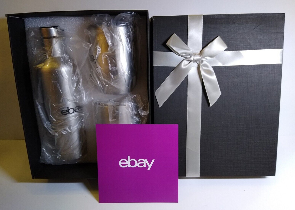 Tumblers And Bottle Boxed Gift Set Stainless Steel Barware Drinkware Bar